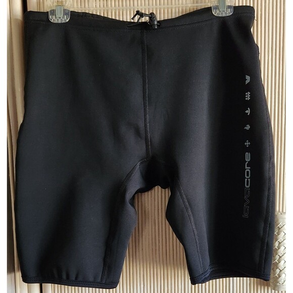 LAVACORE Shorts Size MD Black Unisex Watersports Thermal Protection NWT